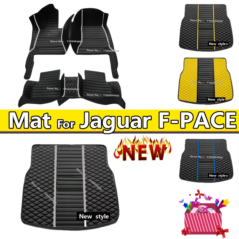 

Car Floor Mats For Jaguar F-PACE 2016 2017 2018 2019 2020 Custom Auto Foot Pads Automobile Carpet Cover Interior Accessories
