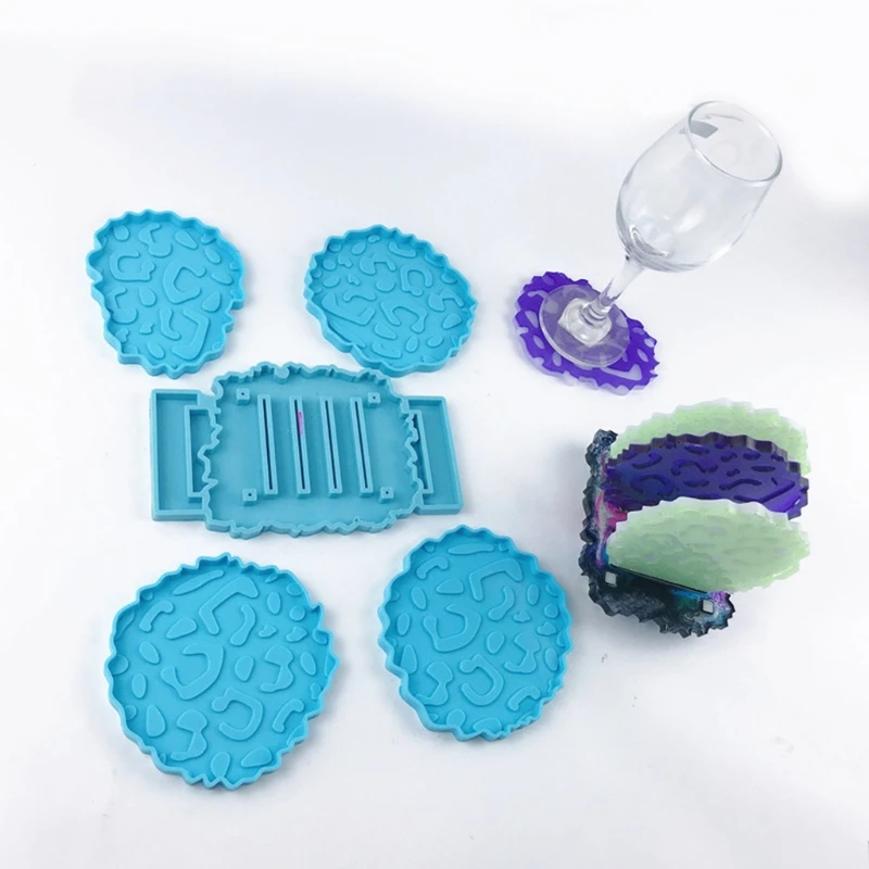 

Leopard Print Resin Mold Round Resin Molds for Resin Casting Large Epoxy Resin Mold for Artificial Sheet
