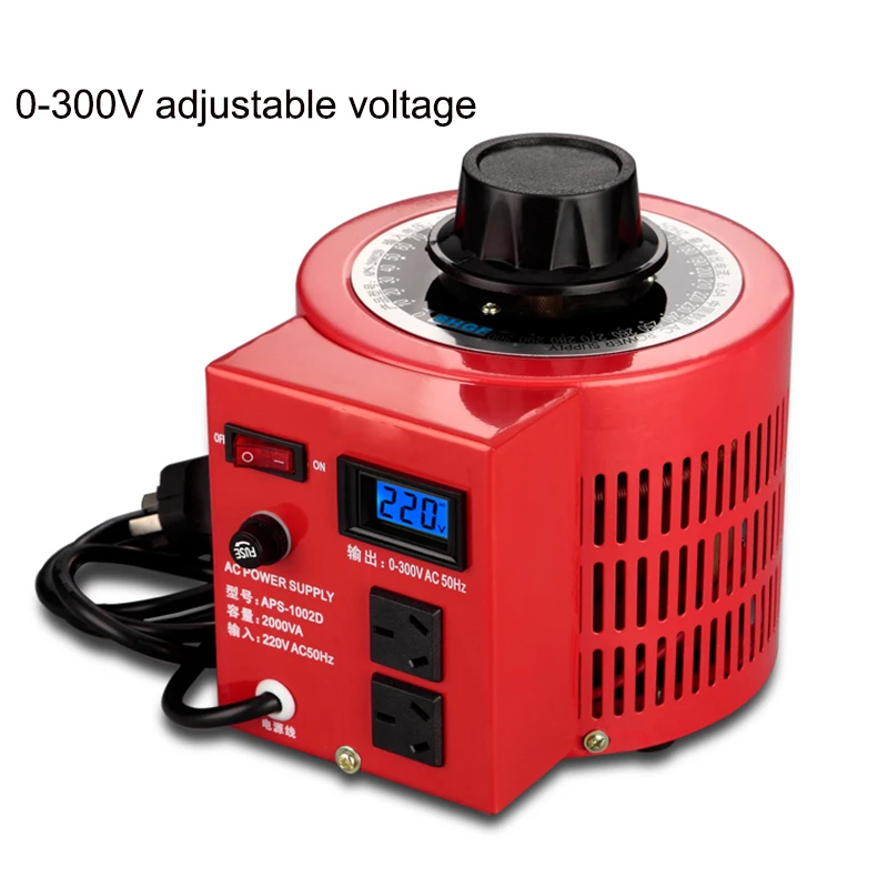 Regolatore Di Tensione Del Trasformatore Variabile Variac Da 2 Kw 220V Alimentatore Di Regolazione Ca Regolabile Monofase 0-300V