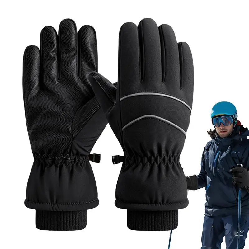 Зимние водонепроницаемые гибкие нескользящие перчатки для катания на сноуборде