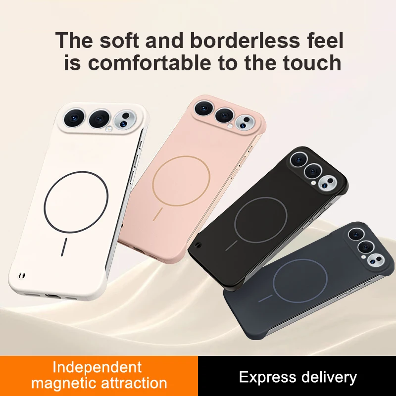 Honor 500 Pro Frameless Shockproof Hard Case with Magnetic Wireless Charging - Matte Ultra Thin PC Cover