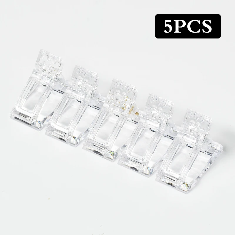 

Acrylic Nail Clip Quick Building Nail Tips Clips Transparent Gel Fingernail Extension UV Clamps Nail Builder Tools Set