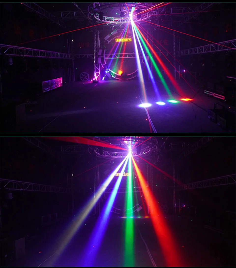 Moving Head Strobe Light 4in1 Moving Head Lights Rotate Effect for Stage Lightin