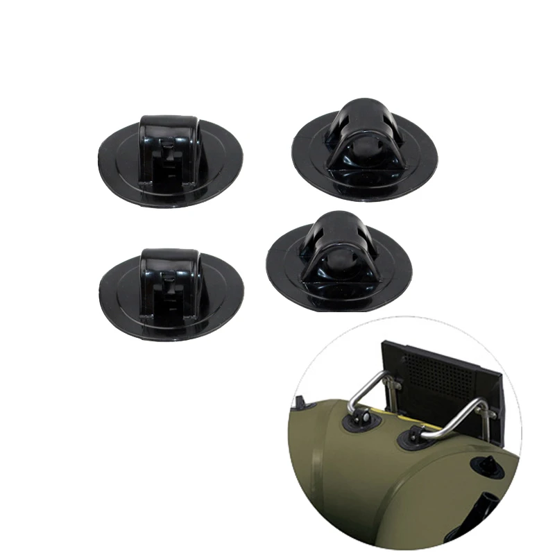 4Pcs Motor Racket Base Rubber Buckle Hook Button Inflatable Boat Kayak Sup Board Stand Up Paddle Electric propeller Accessories lightweight kayak motor block board replacement mounting kit suitable for kayak fishing boat canoe