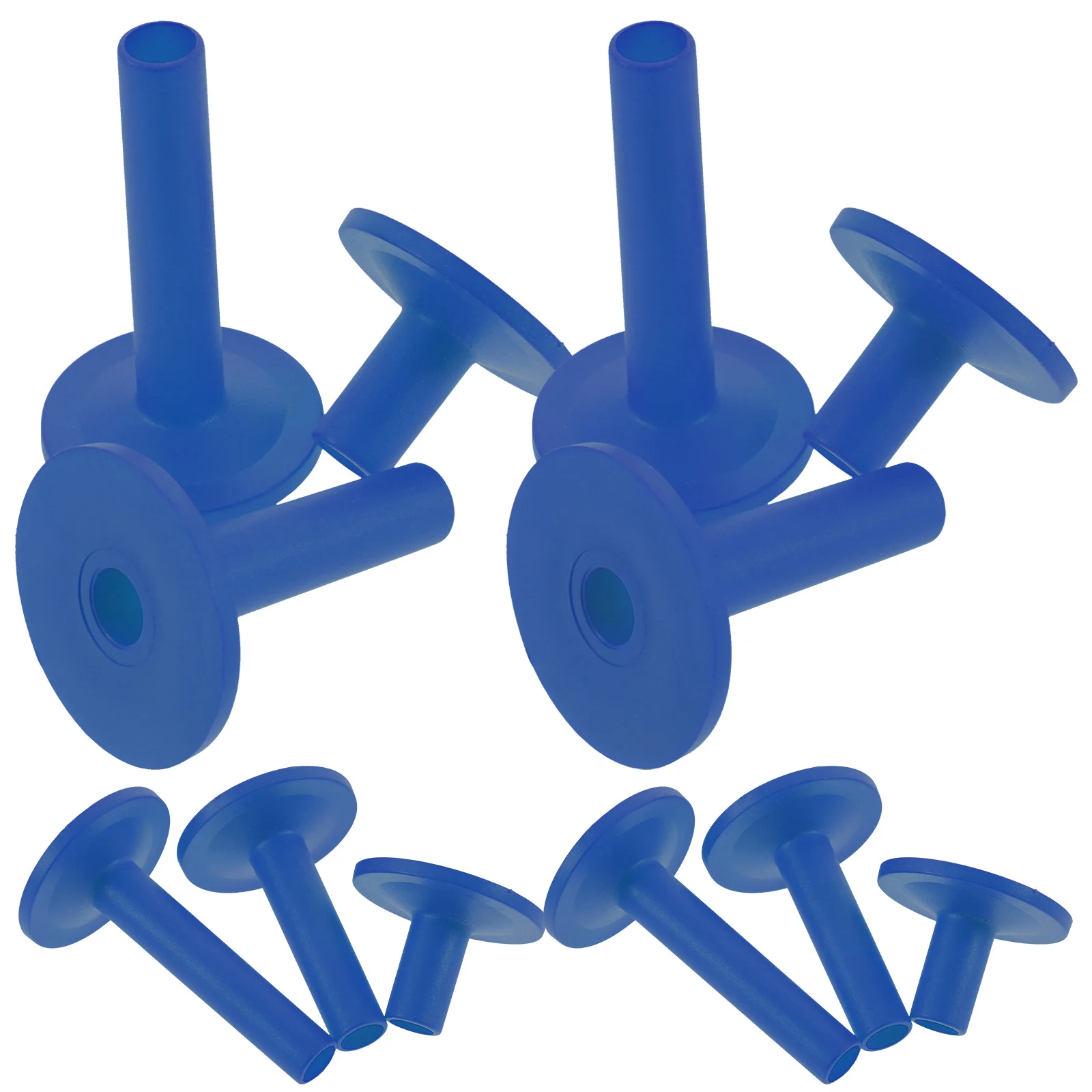 

12 Pcs Drum Set Cymbal Stand Accessories Plastic Sleeves Supplies Short Replacement Long