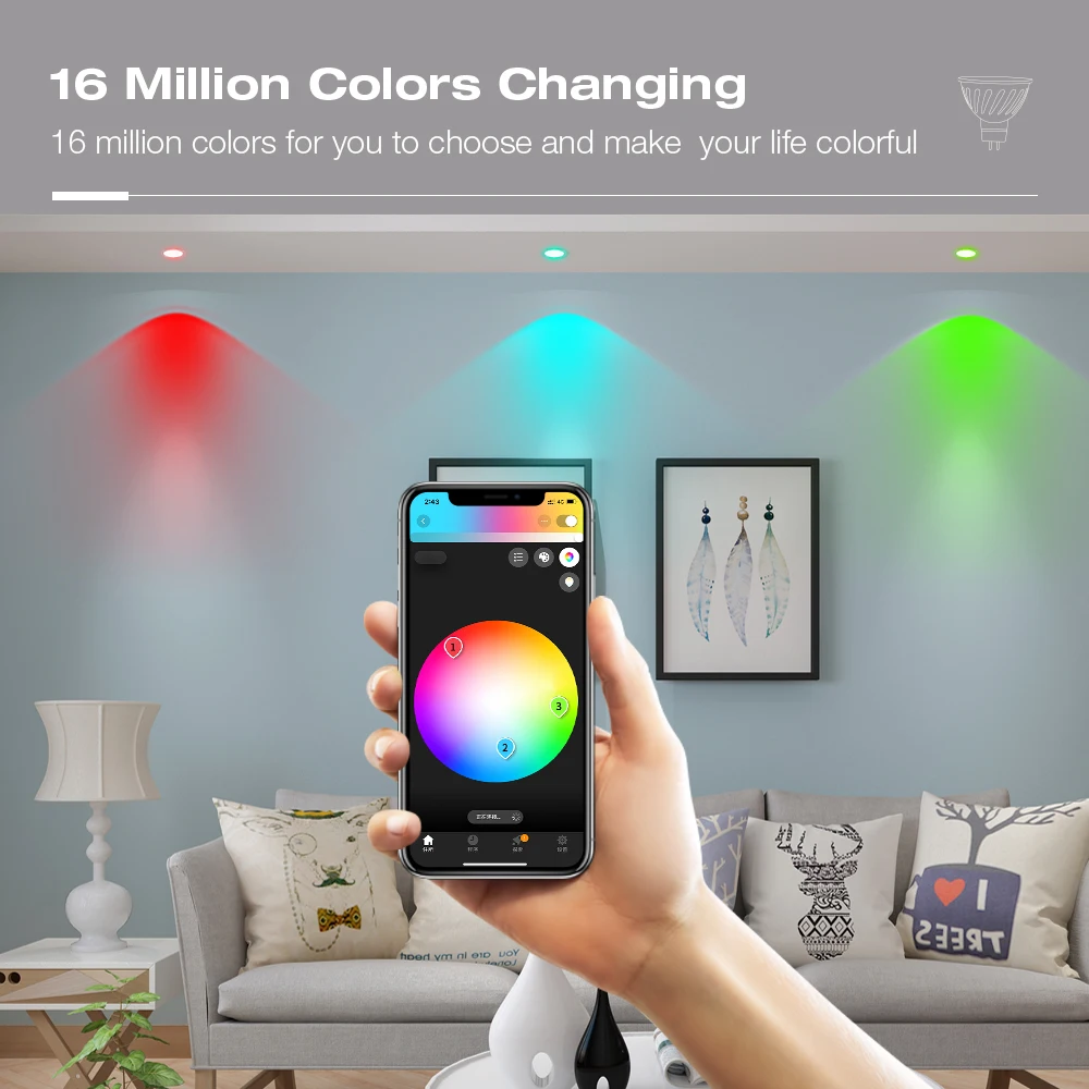 Plug & Shine Projecteur De Jardin LED Smart Home Zigbee 3.0 Pike Spot Individuel Ip65 Rgbw 4 5w Anthracite 89741895