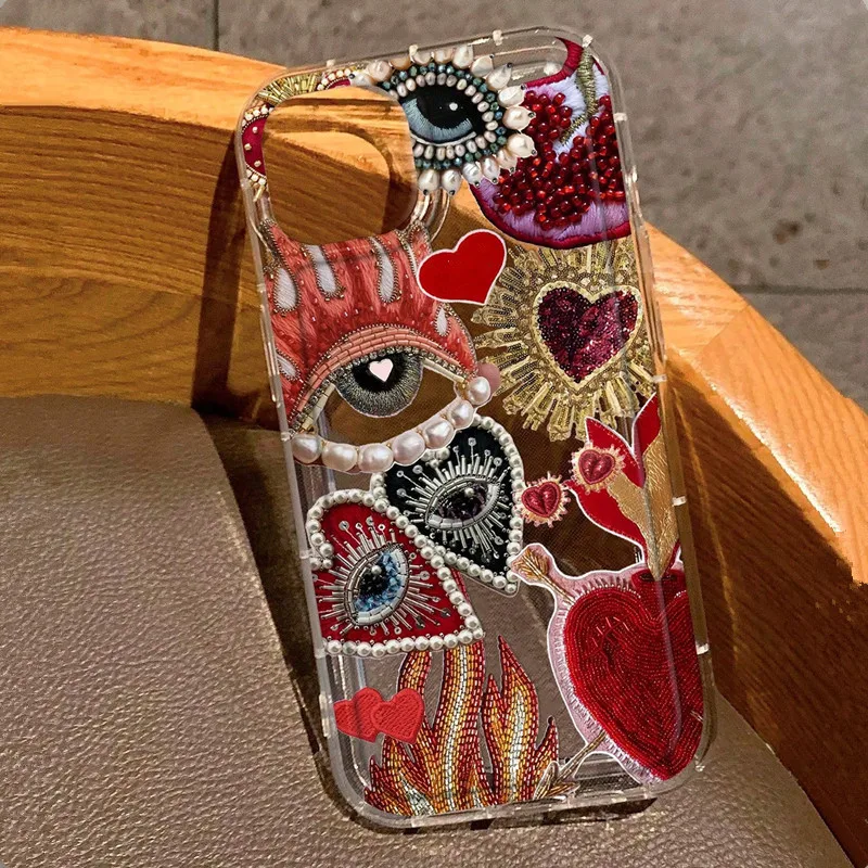 Clear Sun Marine Floral Eyes Soft Phone Case - Vibrant Protection Cover