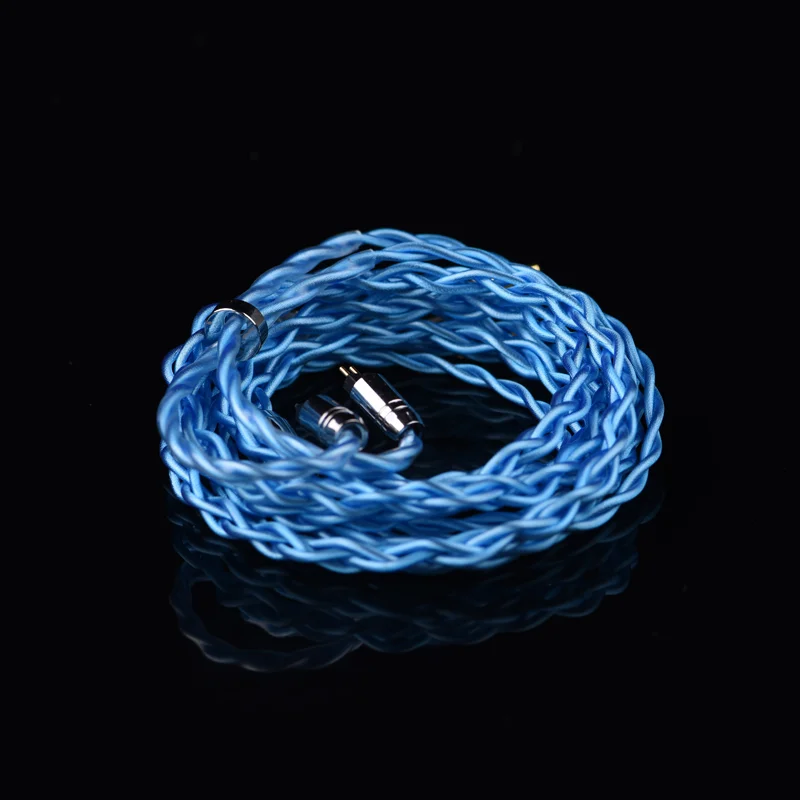 Epz-シングルクリスタル銅イヤホンケーブル、シルバーメッキグラニュー