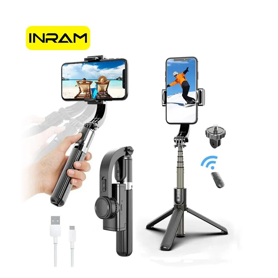 Bluetooth Handheld Gimbal Stabilizer Mobile Phone Selfie Stick Holder Adjustable Portable handheld gimbal stabilizer handheld gimbal gimbal stabilizer
