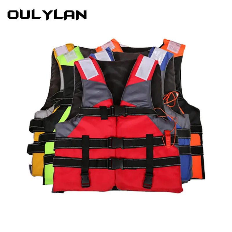

Oulylan Whistle Water Sport Kayak Ski Buoyancy Adults/Kid Life Jackets With Sailing Boating Swimming Surfing Safety Life Jacket