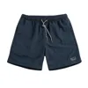 Men Drawstring Short Pants Casual Bermuda Shorts Solid Color Swim Surfing Beachwear Shorts Men's Clothing 2