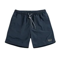 Men Drawstring Short Pants Casual Bermuda Shorts Solid Color Swim Surfing Beachwear Shorts Men's Clothing 2