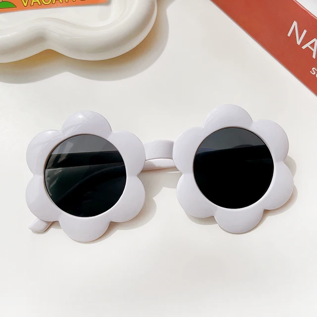 New Kids Sunglasses Children Round Flower Sunglasses Girls Boys Baby Sport Shades Glasses UV400 Outdoor Sun Protection Eyewear c2597-14