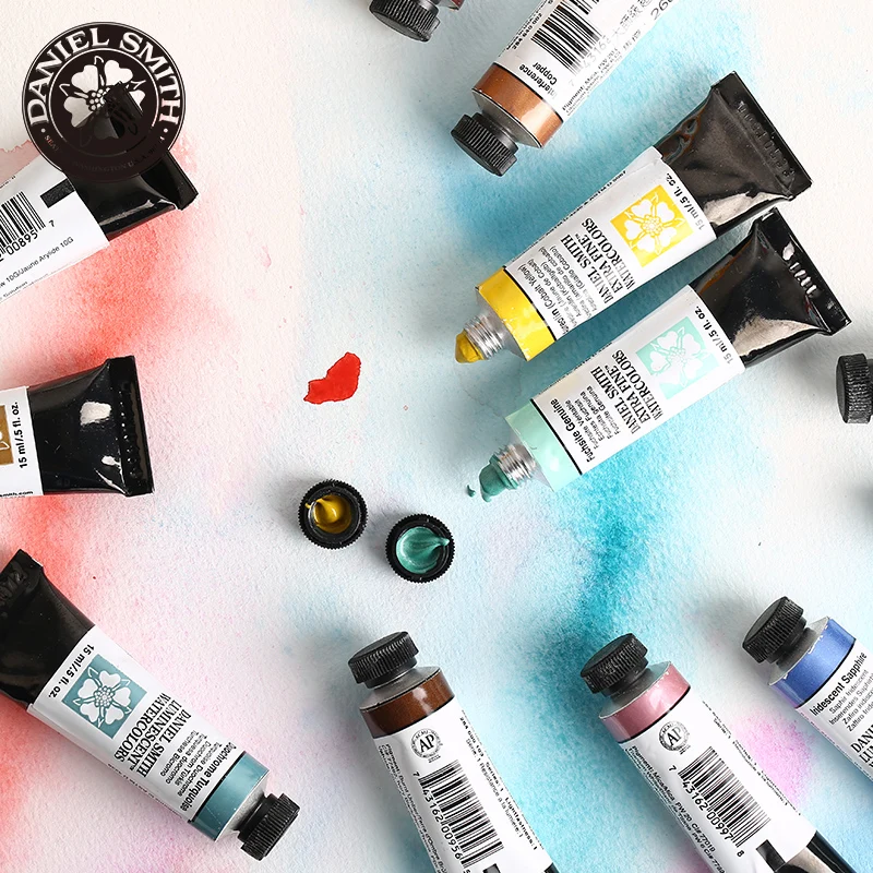 Watercolor Paint Watercolor Pigment American DANIEL SMITH Natural Mineral Extra Fine 15ml Paint Tube Acuarelas Painting Artists Drawing Supplies