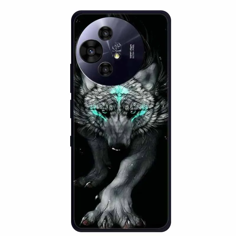Premium Black Silicone Protective Case for TCL 50 Pro NxtPaper 5G