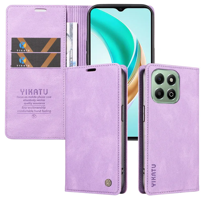 Luxury Leather Wallet Case with Magnetic Flip Cover - Premium Protection