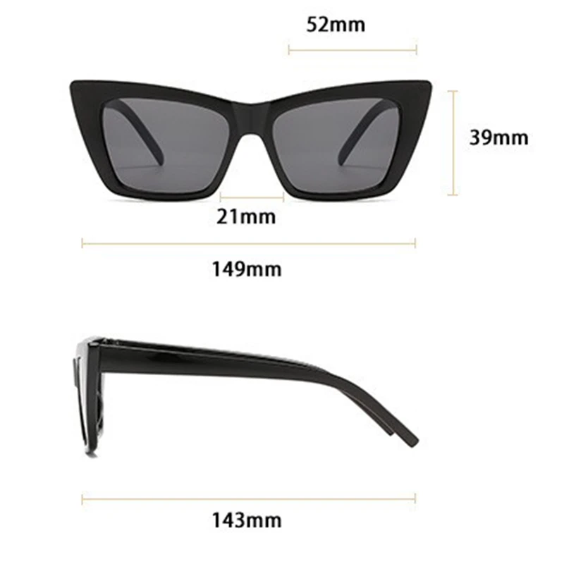 Cat Eye Slimming Trendy Cool Sunglasses Personalized Hip-hop Sunglasses Polygonal Jelly Color Car For Women 97086