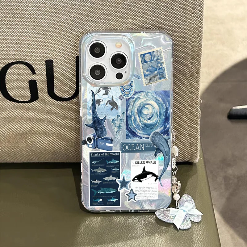 Ocean-Themed Protective Smartphone Case Cover