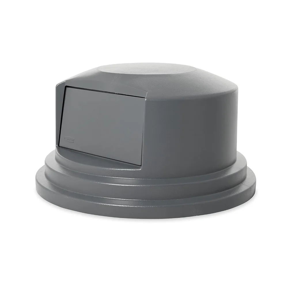 Commercial Products BRUTE Trash Can Dome Lid, Gray, 55-Gallon, Compatible with the  55-Gallon Garbage Bins