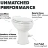 320 RV Toilet  White ,Standard Height ,Gravity Toilet,Elongated Ceramic Bowl,Flush with Foot Pedal,For RVs,and Outdoor Campers 2