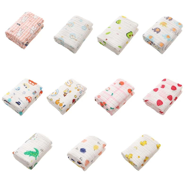 

Baby Muslin Towel Cotton Wrap Blanket Swaddling Blanket Infants Quilt High Absorbent Bath Towel Pushchair Stroller Cover