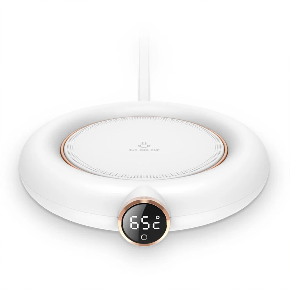 Mini Portable USB Cup Warmer 3 Gear Coffee Mug Heating Coaster Smart Thermostatic Hot Plate Milk Tea Water Heating Pad Heater