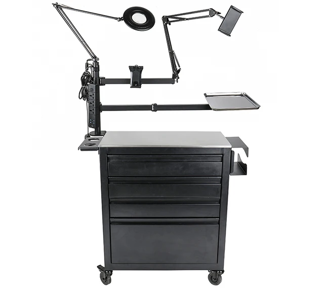 Professionale Premium Tattoo Work Station Tattoo Rolling Trolley carrello  Tattoo Working Cabinet Cart - AliExpress