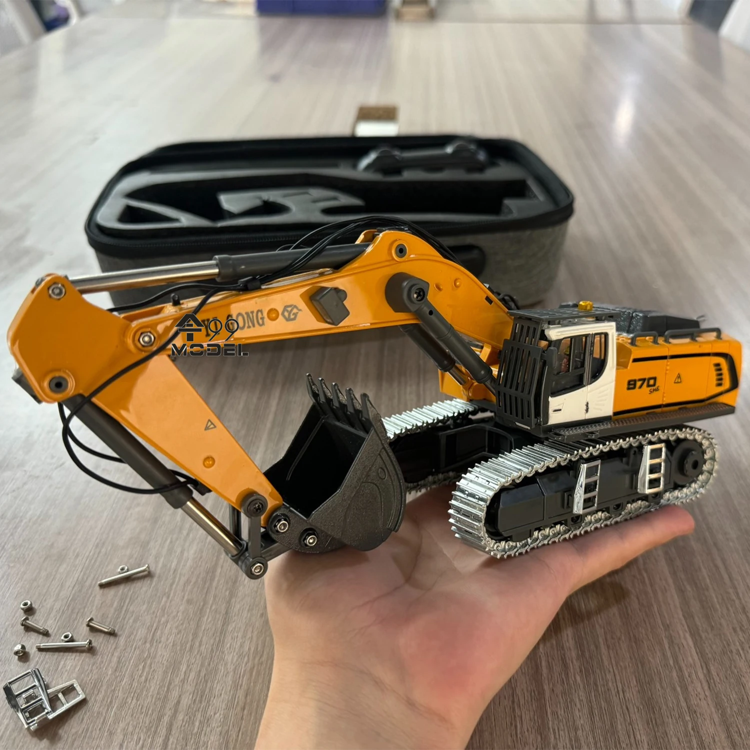 1/50 970 rc excavator ラジコン ショベルカー RC 970 Alloy Excavator Model 1/50 Remote Control Engineering