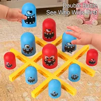 Tic Tac Toe Big Eat Small Gobble Board Game Parent-Child Interactive Educational Toys For Kids Christmas Gifts Tic Tac Toe Game 2