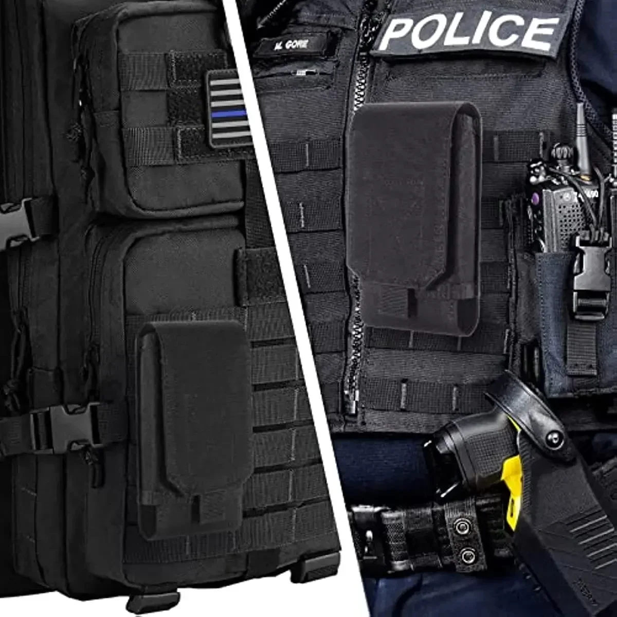 Рисунок 6 - Черная армейская сумка с системой «Молле»