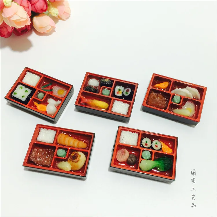 

Simulated food box, sushi food, refrigerator sticker, silicone magnetic sticker, creative three-dimensional cute refrigerator st