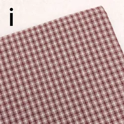 Stripe Grid Japanese Woven Yarn - Dyed Cotton Fabric for DIY Quilting and Crafting (I)