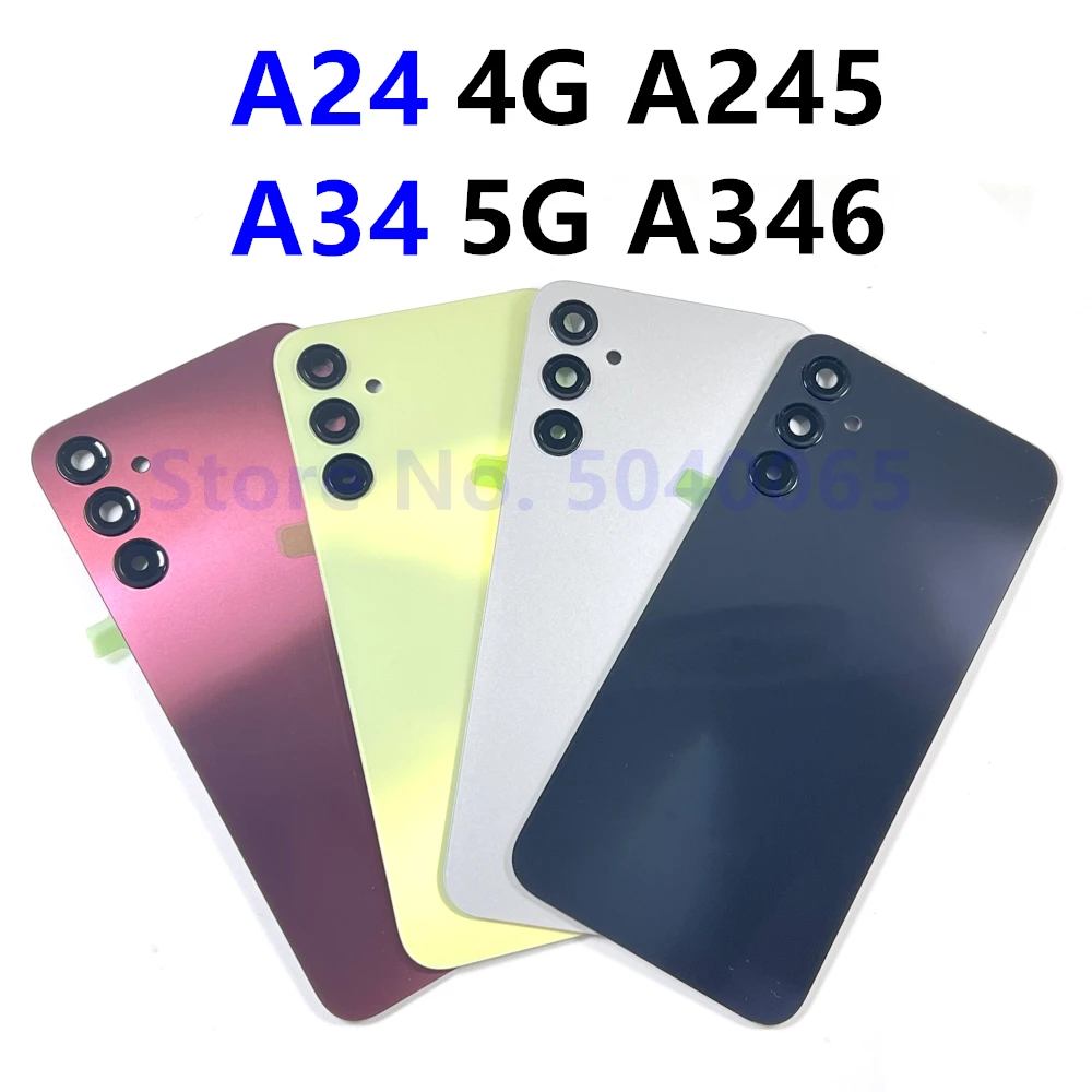 

Original Rear Housing Case For Samsung Galaxy A24 4G A245 A34 5G A346 Battery Door Back Cover Replacement With Camera Lens