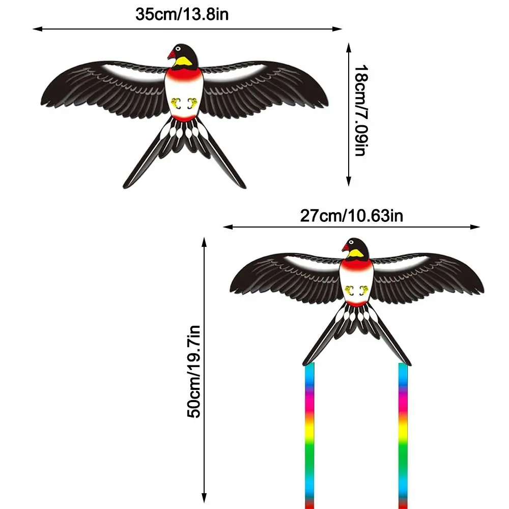 DIY Plastic Dynamic Kites Lightweight Easy Control Fishing Rod Kites Cartoon Long Tail Kites Kids Gift 6