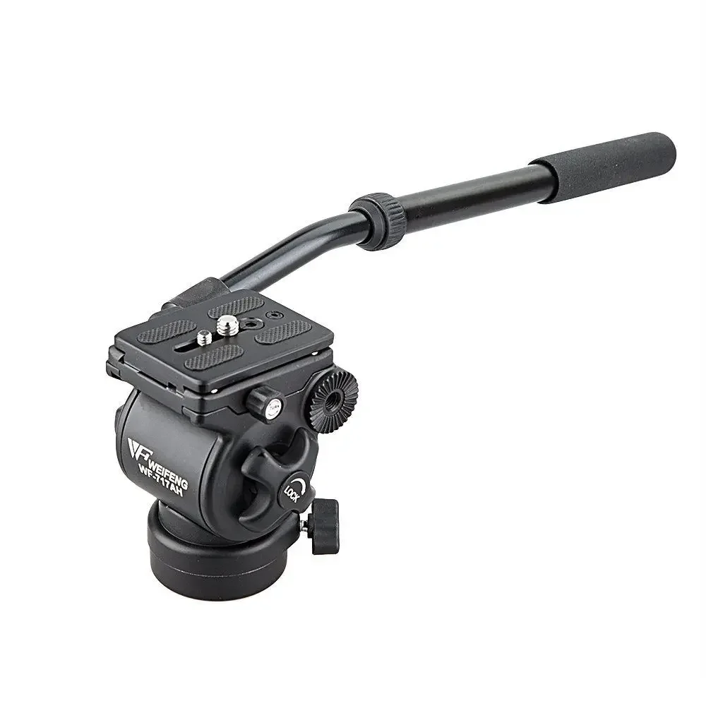 WEIFENG WF-717AH Fluid Tripod Head Drag with Handle for
