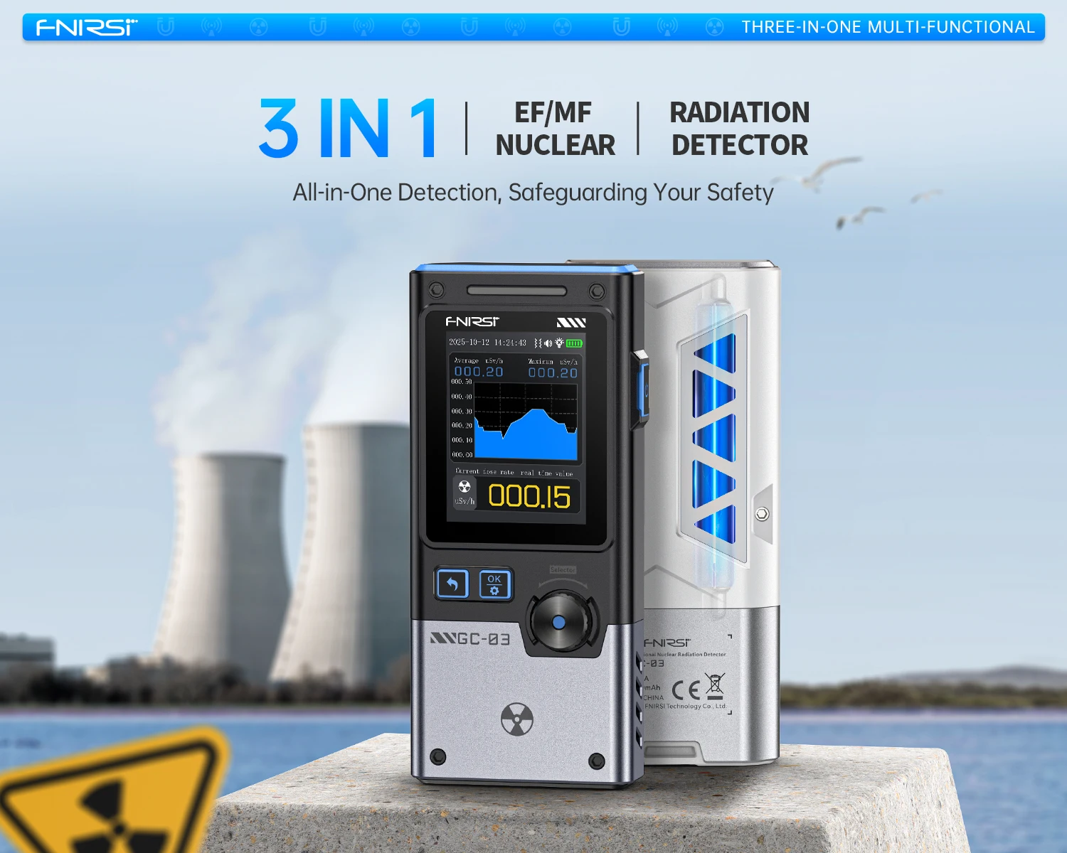 GC-03 3-in-1 NR+EF+MF detection tool, pollution monitoring, environmental monito