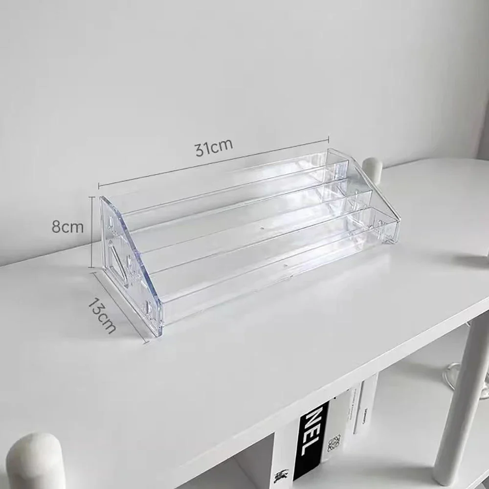 Transparent Storage Box Eyeshadow Disc Nail Polish Air Cushion Display Rack Girls Bedroom Dresser Cosmetics Shelf 6