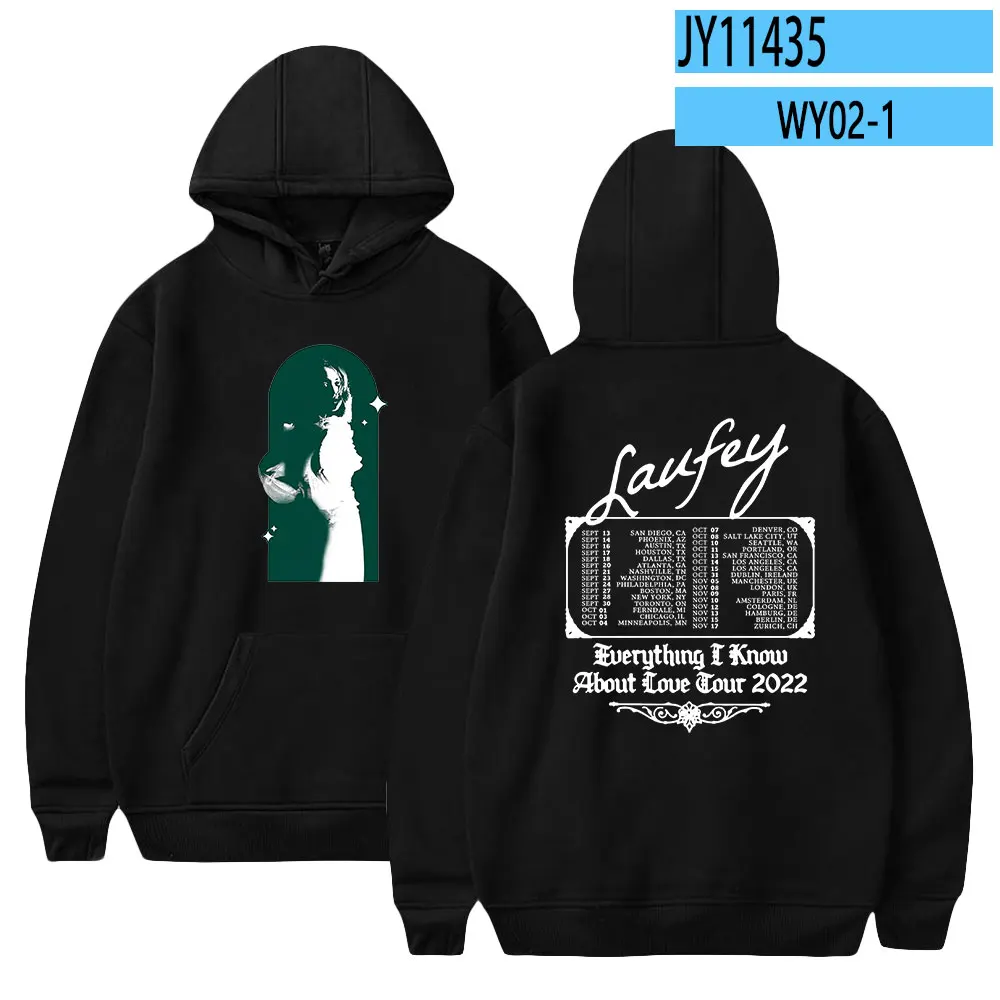 thumbnail image 1 of Sudadera Laufey Merch para hombre y mujer, nuevo álbum, estilo callejero, moda, cantante, sudaderas de manga larga, 1 of 5