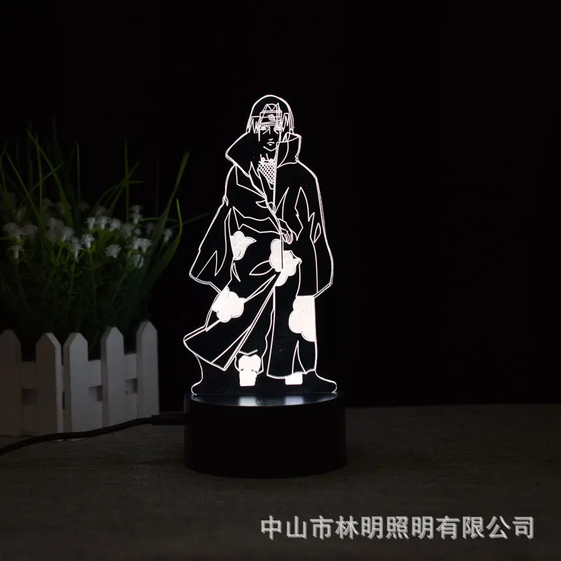 Anime Naruto 3D Night Light Touch Desk Lamp Atmosphere Light Kakashi Uchiha Itachi Modeling Light Children's Toys Birthday Gift nursery night light Night Lights