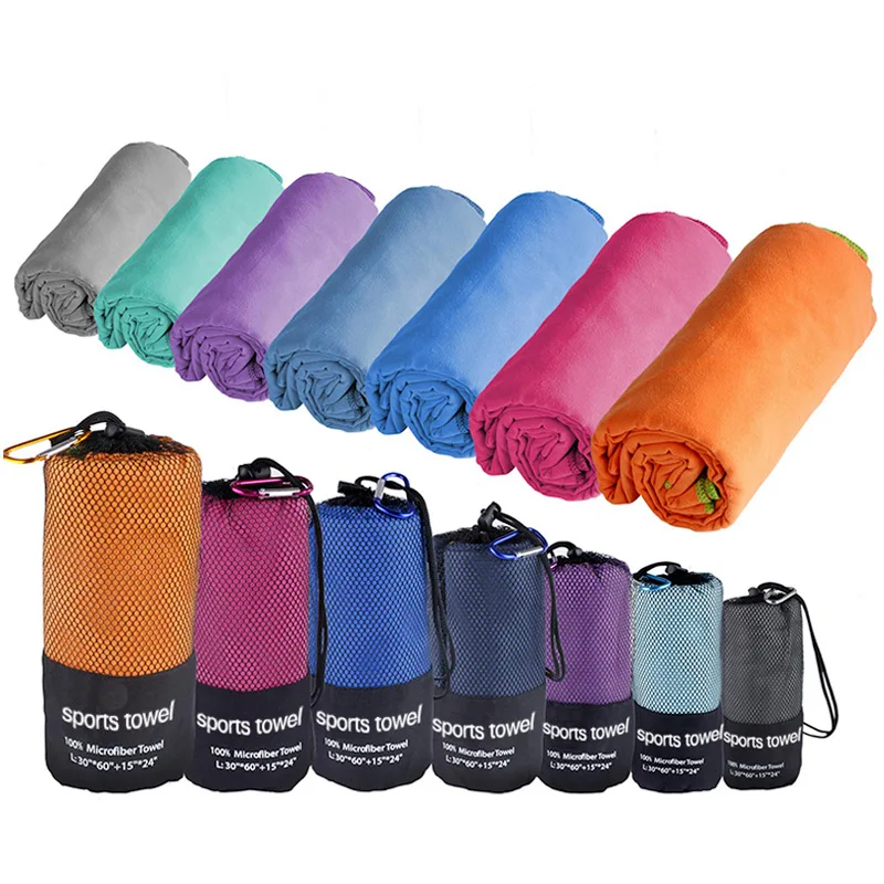 Thickened Towel Sports Fast-drying Absorbent Camping Towels Portable Gym Swimming Yoga Beach