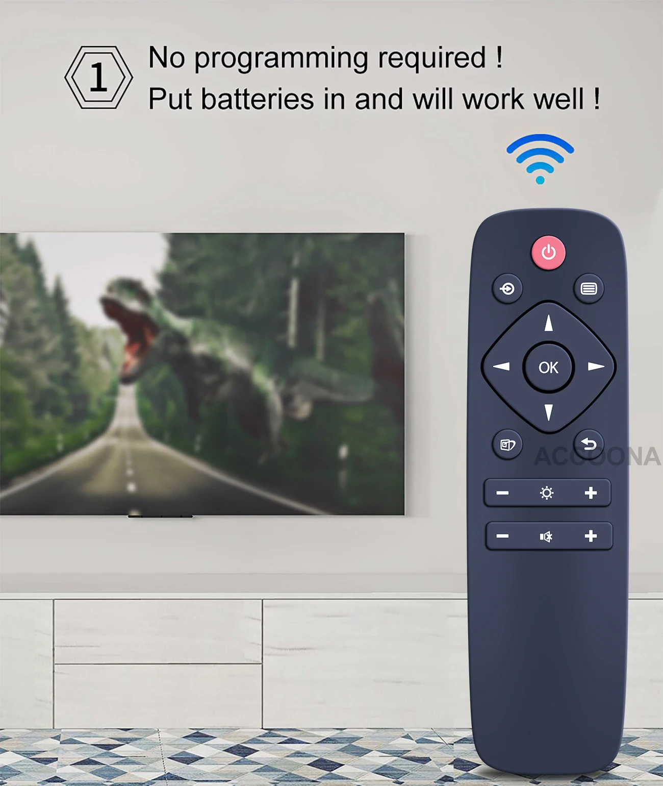 Controle remoto para monitor Philips SuperWide, 436M6VBPAB00,