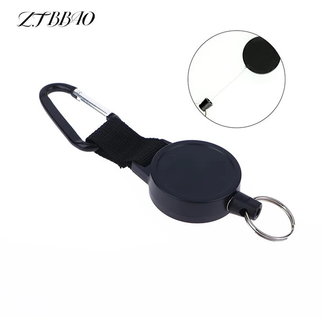 Anti-theft Metal Easy-to-pull Buckle Rope Elastic Keychain Sporty  Retractable Key Ring Anti Lost Yoyo Ski Pass Id Card - Key Chains -  AliExpress