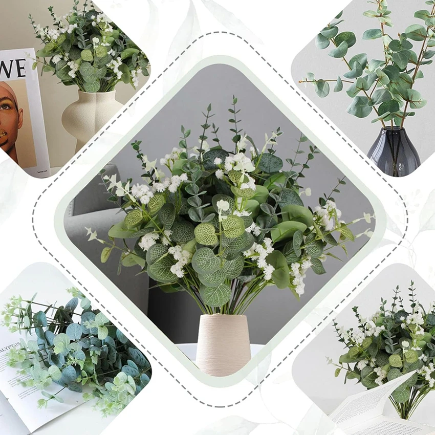 5 Stücke Künstliche Blumen Pflanze Brautstrauß Hochzeit Kranz Garten Esstisch Zentrum Home Room Party Decor Günstige Szene DiyGift