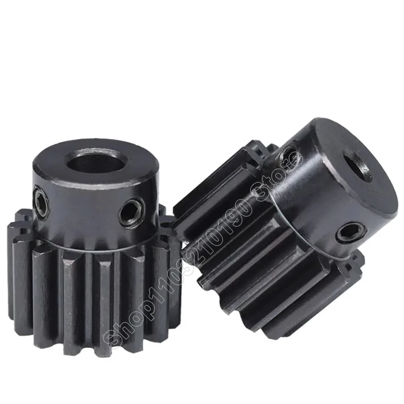 Modul 2.5/3/4/5 Zahnrad Stirnräder 10-70 Zähne Dicke 25mm-40mm C45 Stahlzahnrad - Foto 10