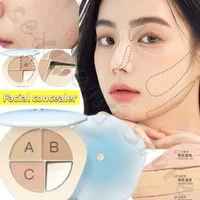 TIMAGE Three-color Facial Concealer Covers Spots Acne Marks Tear Troughs Nasolabial Folds and Dark Circles Under The Eyes 1