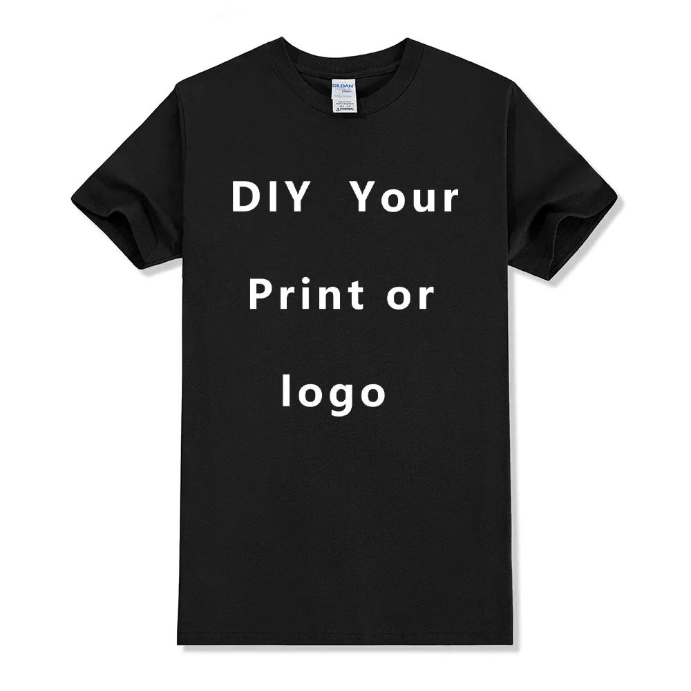 thumbnail image 1 of Camiseta con logotipo personalizado para hombre y mujer, 100% algodón, texto personalizable, impresión, diseño Original, regalo, talla europea, 1 of 5