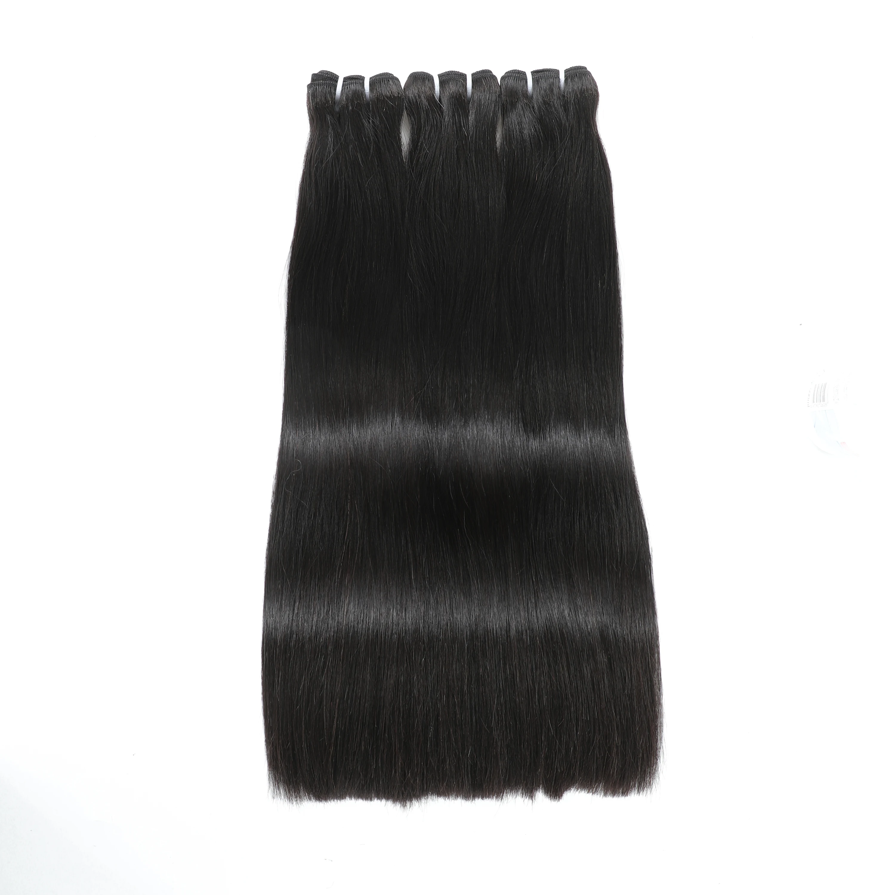 Vietnamese Super Double Drawn Bone Straight Human Hair Bundles 15A Grade Raw Hair Bundles Natural Color Virgin Extensions