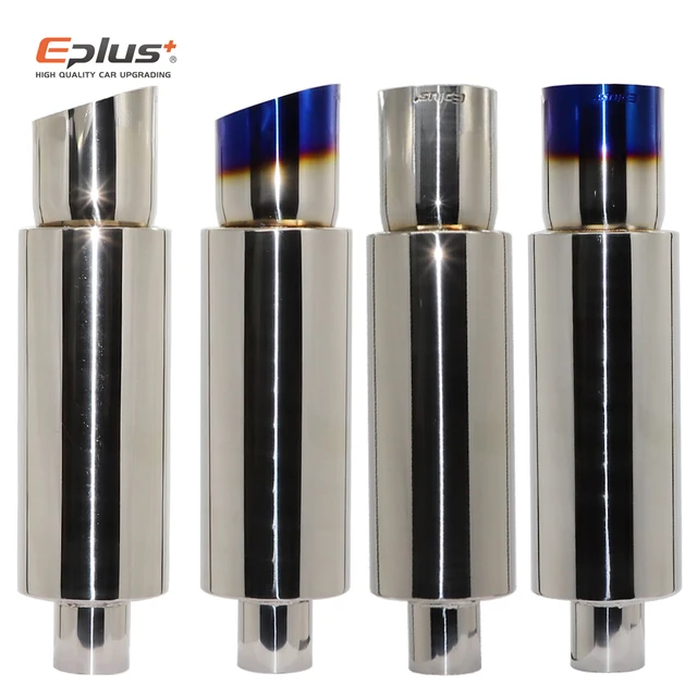 EPLUS Car Exhaust Straight Pipe Muffler Tail Pipe Universal High