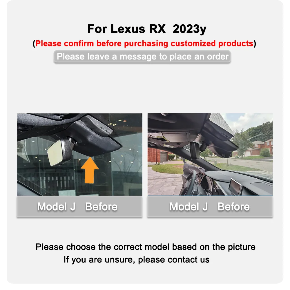 4K HD 2160P Plug and play DashCam Lexus RX Year model Front and Rear WIFI APP Car Dvr Dash Cam