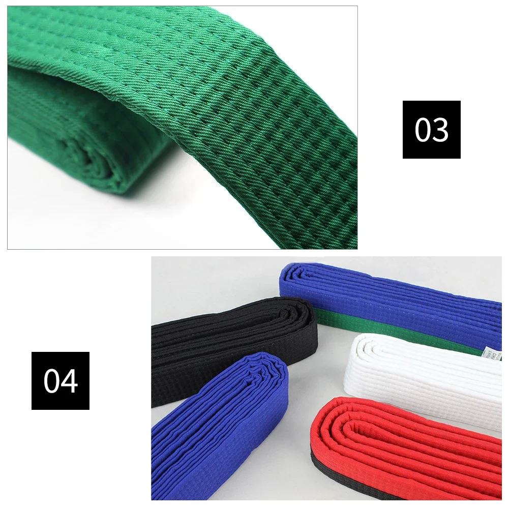 Martial Arts Belts 1PCS Martial Arts Karate Judo Taekwondo Professional Belts Judo Jiu jitsu Standard Tapes Protective Waistband